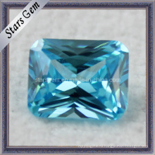 Aqua Blue Принцесса Cut Синтетический CZ Gemstone